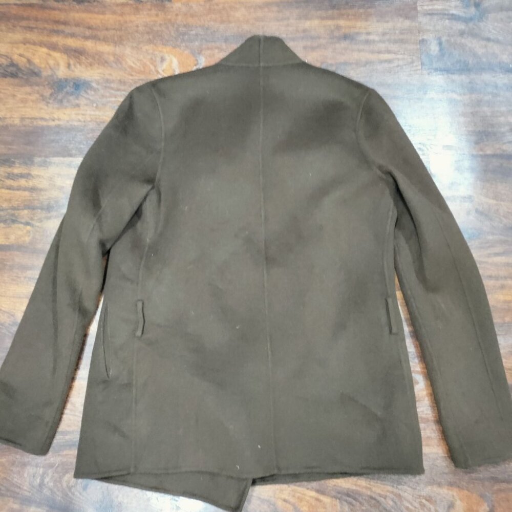 Joseph Brown Open Front Asymmetrical Cashmere Wool Lisa Jacket Women's Size M - Picture 5 of 14